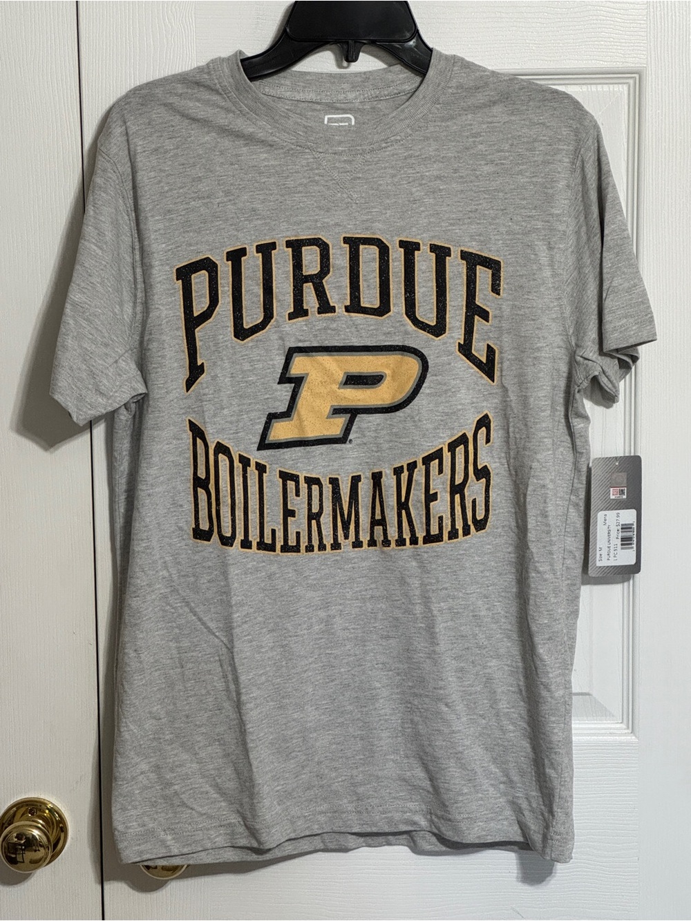 Pro Edge Purdue Boilermakers Gray and Gold Short Sleeve Tee